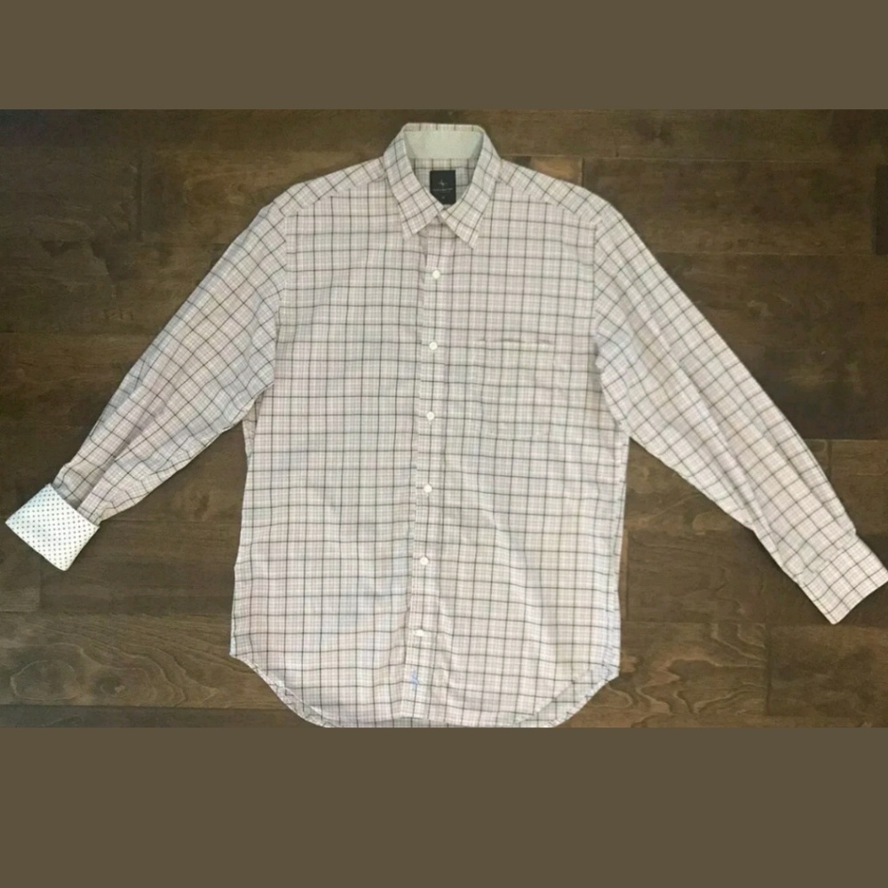 TAILORBYRD COLLECTION Window Pane Flip Cuff